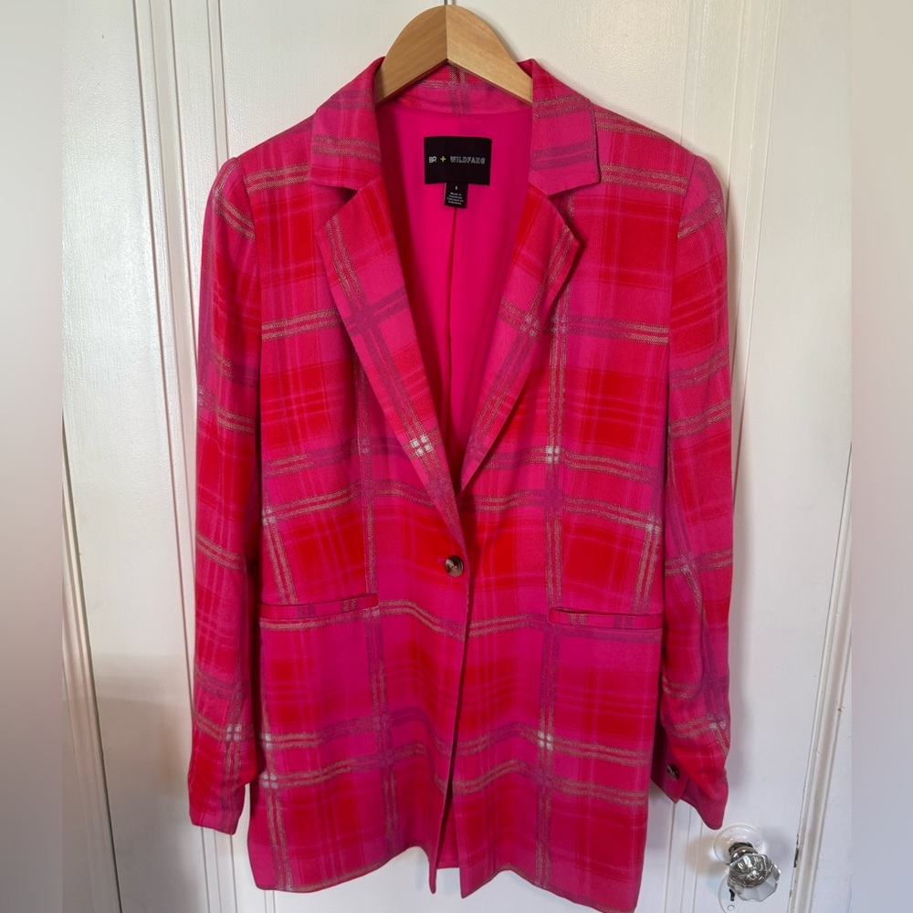 Hot Pink Oversized BP x Wild Fang Blazer from Nordstrom
